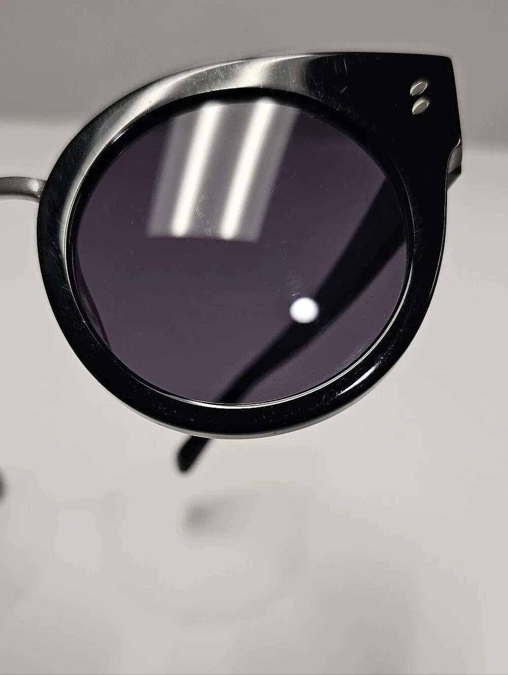 Stella McCartney Rounded Cat-Eye Black Sunglasses